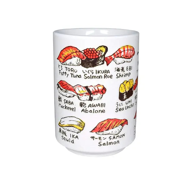 Japanese Sushi Yunomi Style Tea Cup Reactive Glaze 10 fl oz