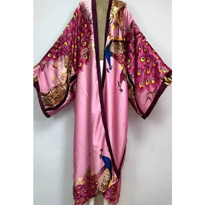 Printed Kimono: Pink