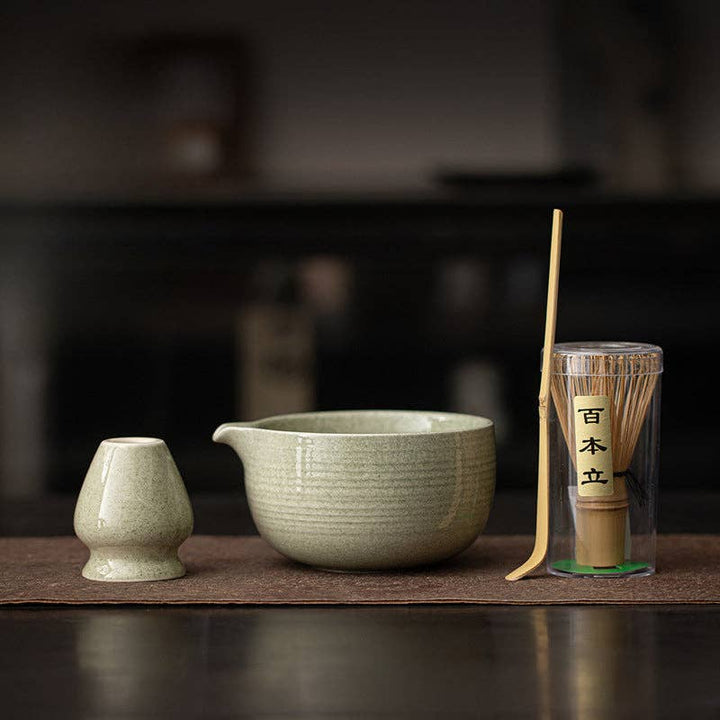 Gohobi Ceramic Matcha Set - Green