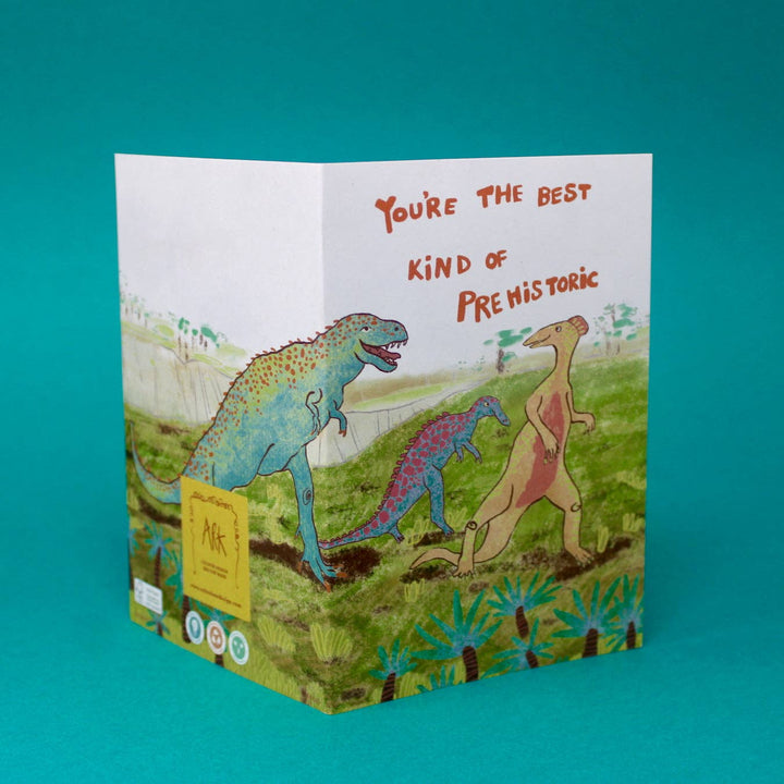 Prehistoric Birthday Card A6