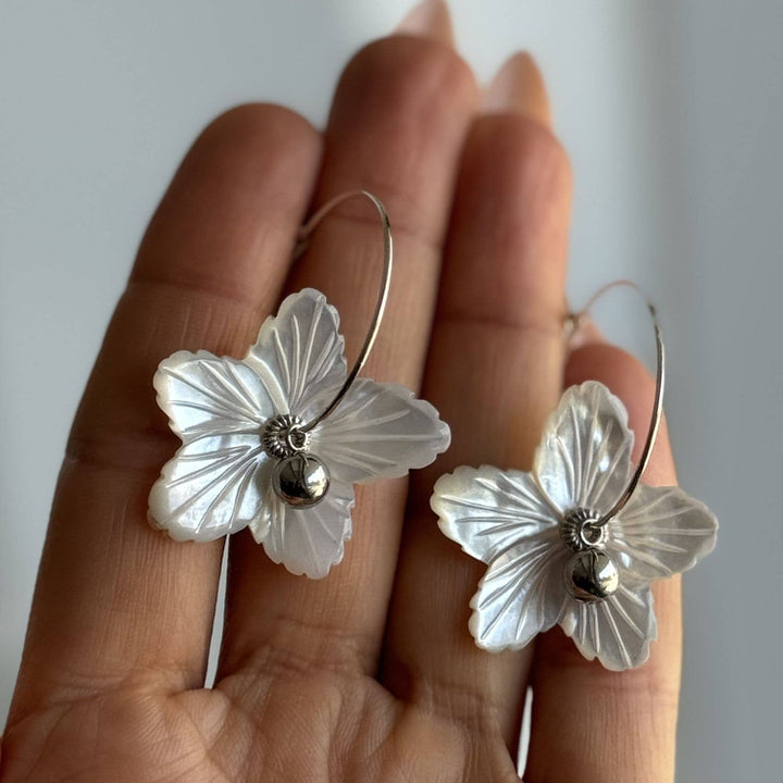 PERENNIAL FLOWER CHILD Charm Mini Hoop Earrings