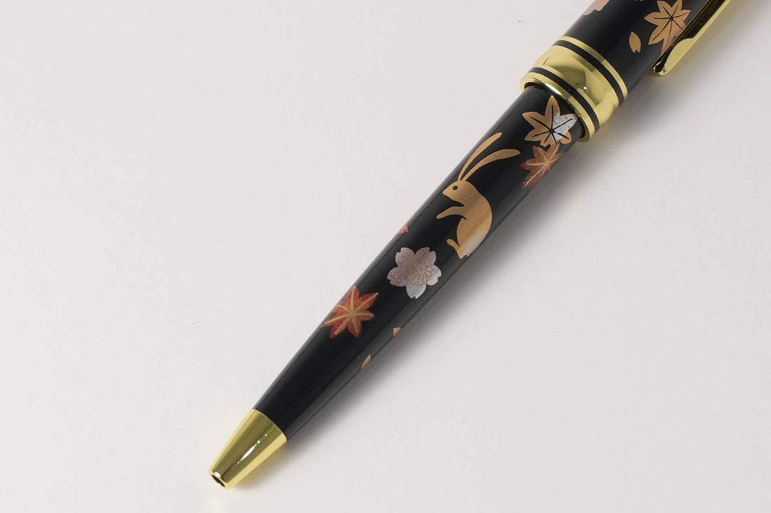KASHIKO - Urushi Lacquer Ballpoint Pen / Rabbit in Spring and Fall