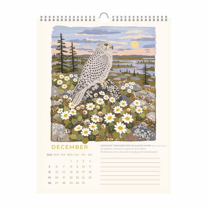 Birds & Blooms of Canada 2027 Wall Calendar