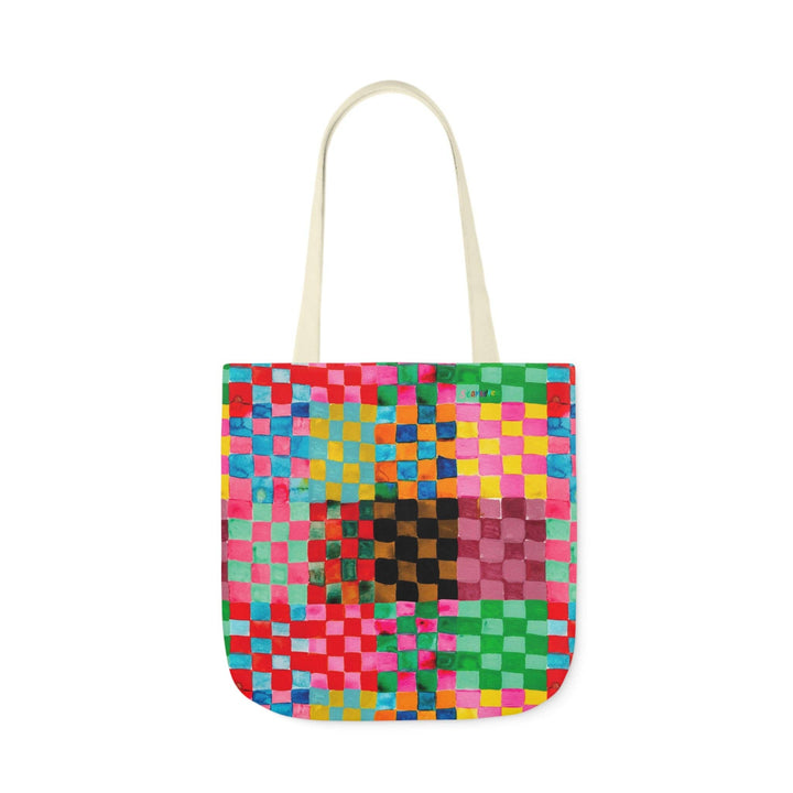 Checkerland Tote Bag: 13" × 13''