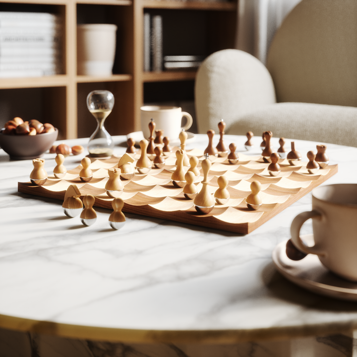 Wobble Chess Set Walnut