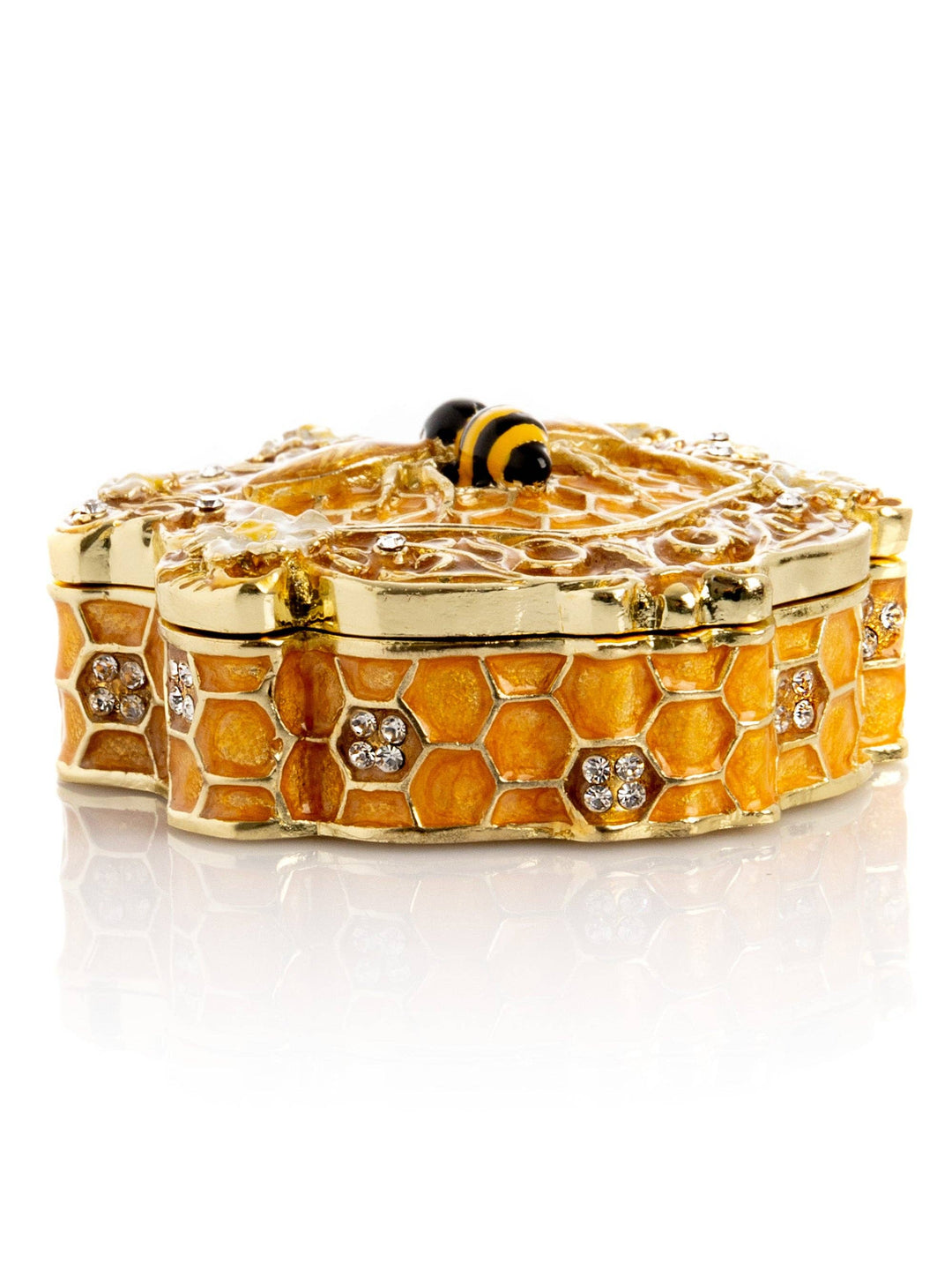 Trinket Box Honeycomb with a Queen Bee