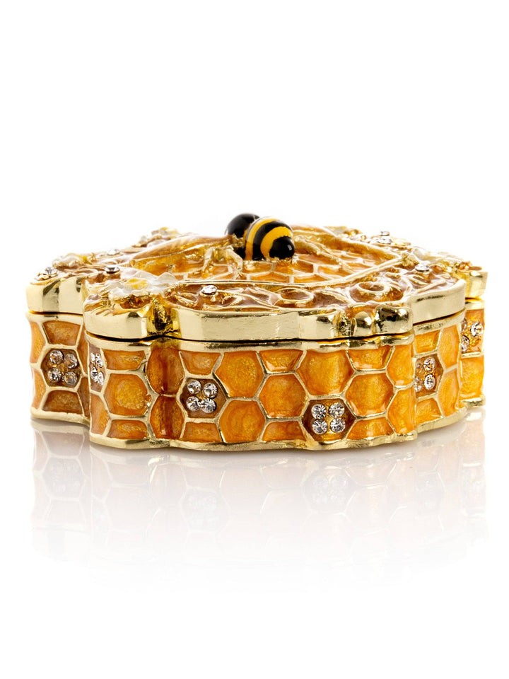 Trinket Box Honeycomb with a Queen Bee