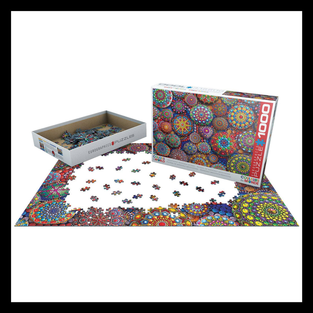 Meditative Mandala Stones Puzzle