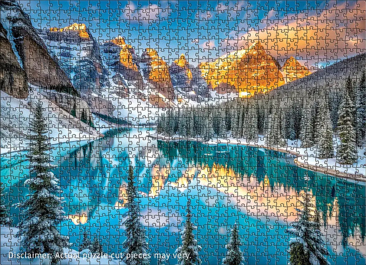 Lake Moraine in Winter Puzzle
