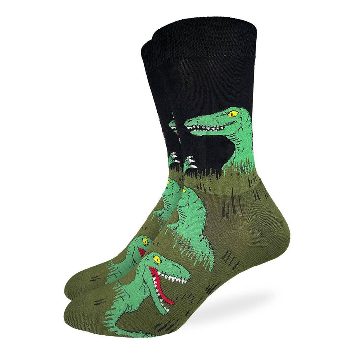Men's Velociraptors Hiding in Bushes Socks 7-12