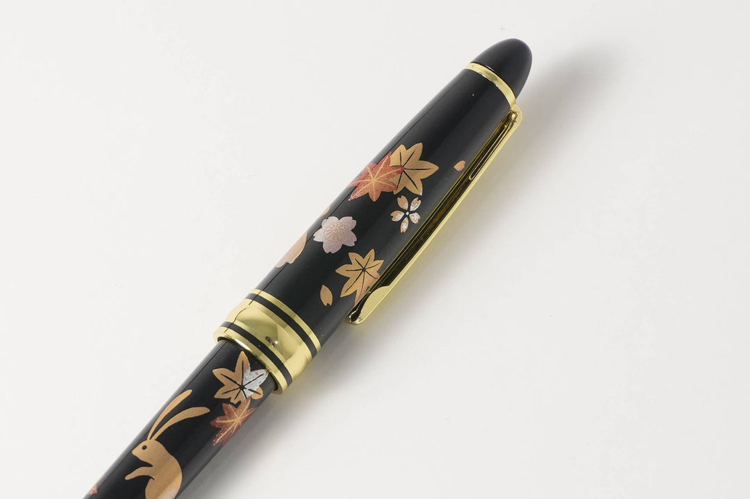KASHIKO - Urushi Lacquer Ballpoint Pen / Rabbit in Spring and Fall