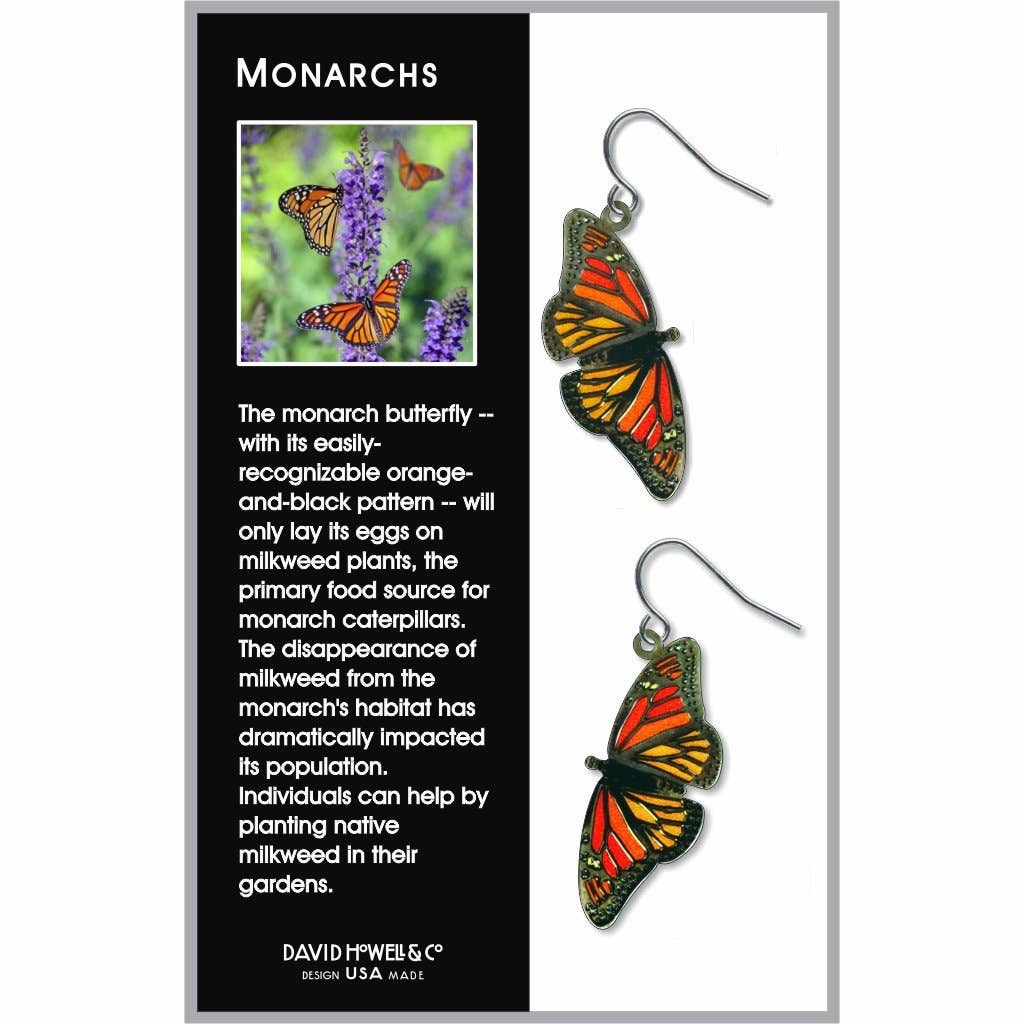 Monarchs - Giclee Print Earrings