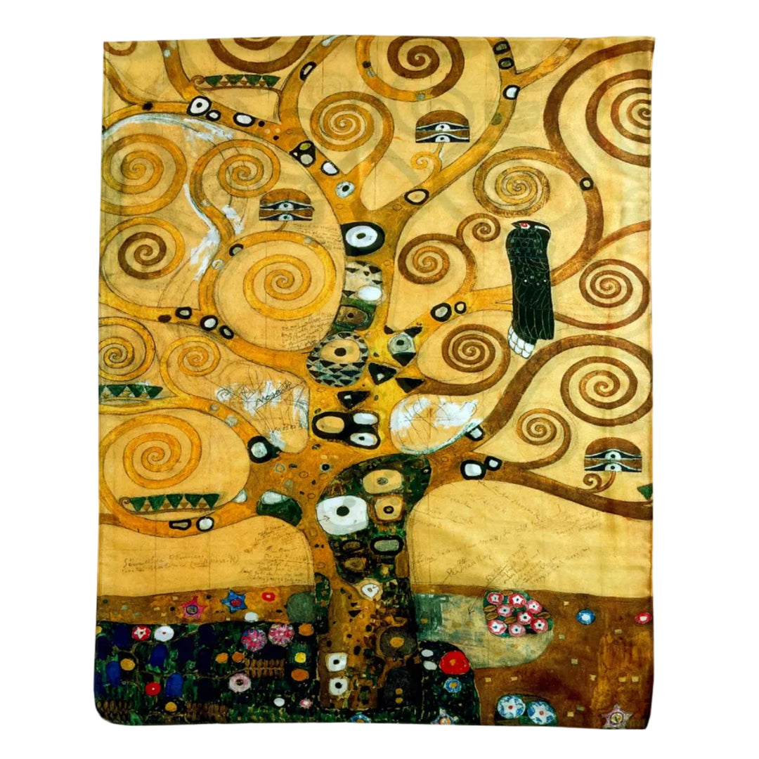 Klimt 'Tree of Life' Detail Print Silk Scarf