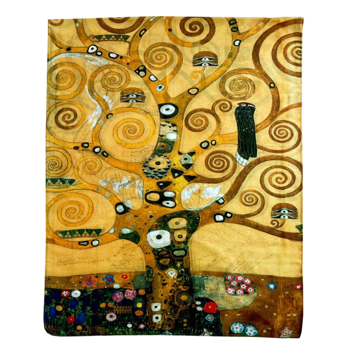Klimt 'Tree of Life' Detail Print Silk Scarf