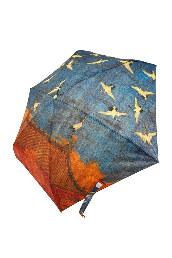 Japanese Cranes Umbrella with Travel Case (Mini)