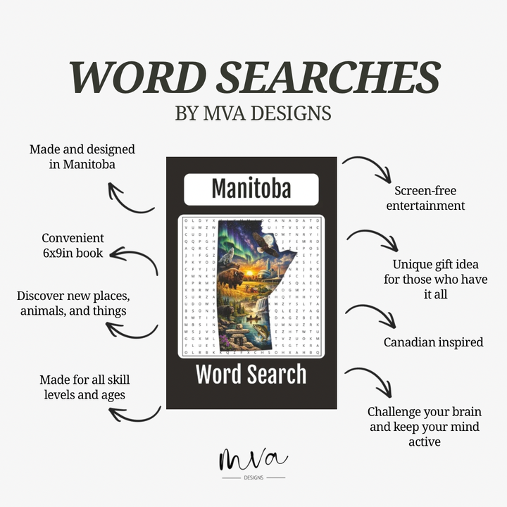 Canadian Road Trip Across Canada Word Search: 85 Puzzles