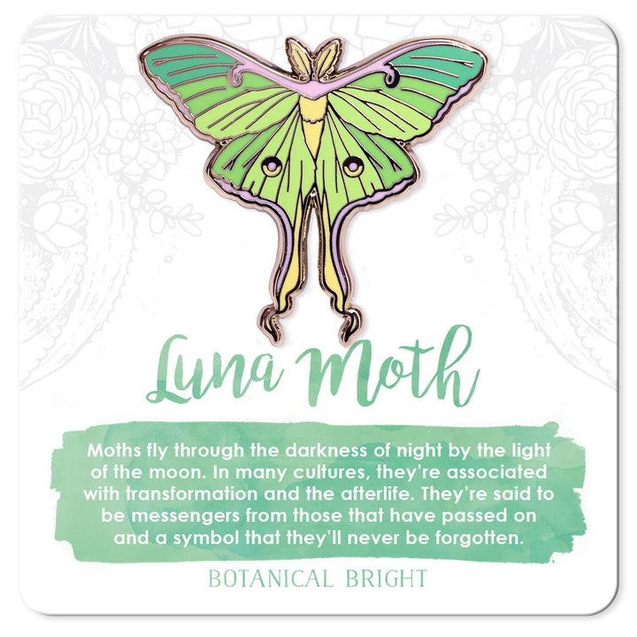 Luna Moth Enamel Pin