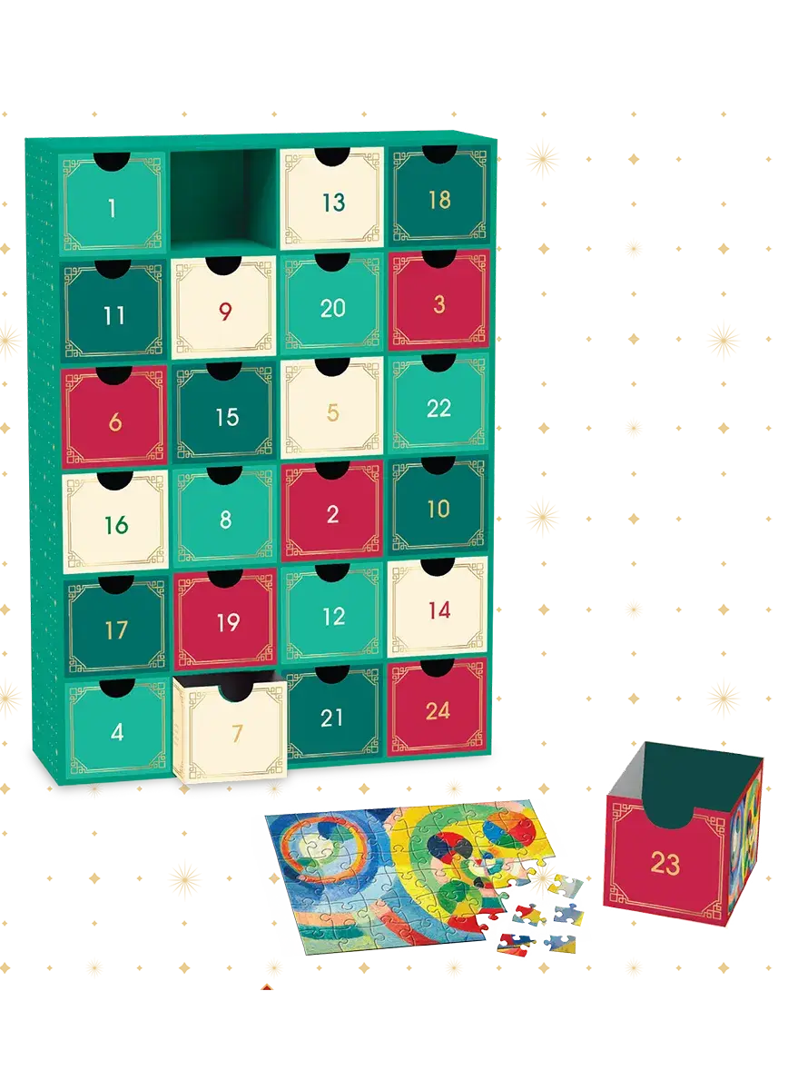Modern Fine Art Christmas Advent Calendar Puzzles