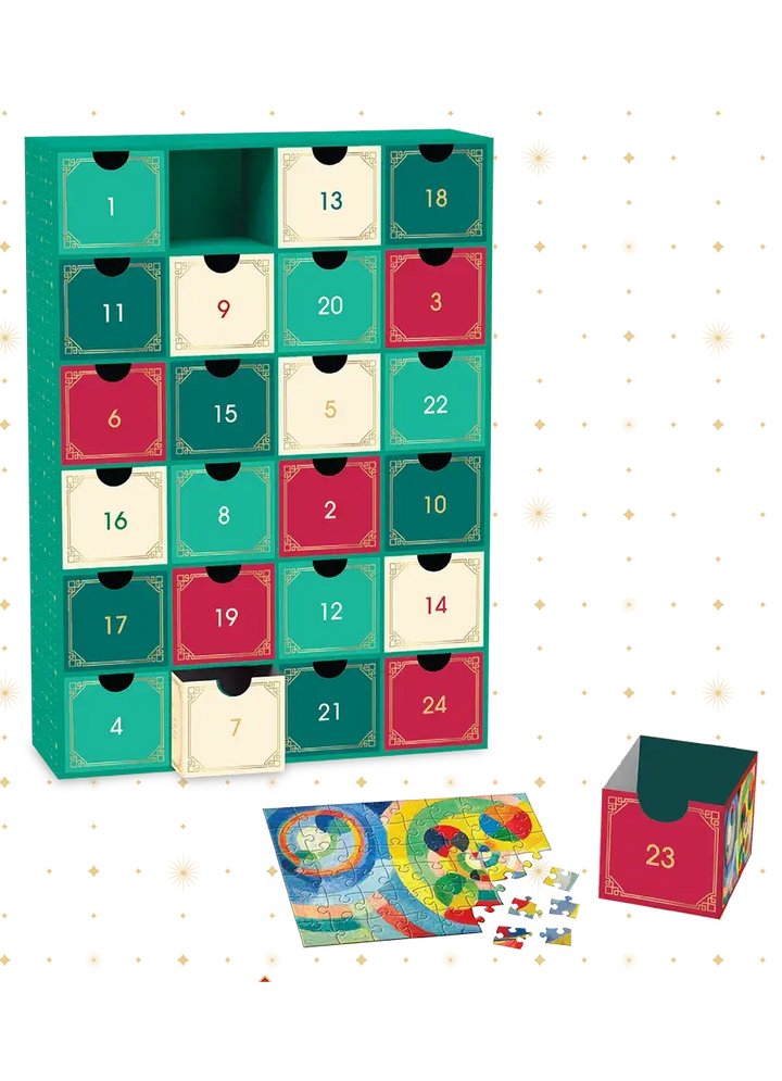 Modern Fine Art Christmas Advent Calendar Puzzles