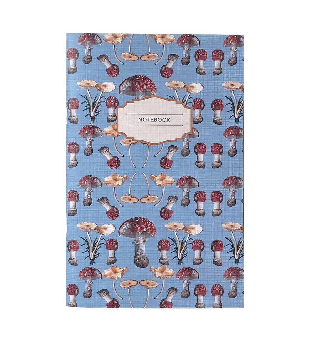 Amanita & Pink Mushroom Notebooks, Set of 2