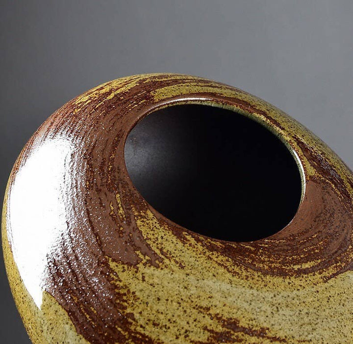 Handmade Ikebana Round Vase