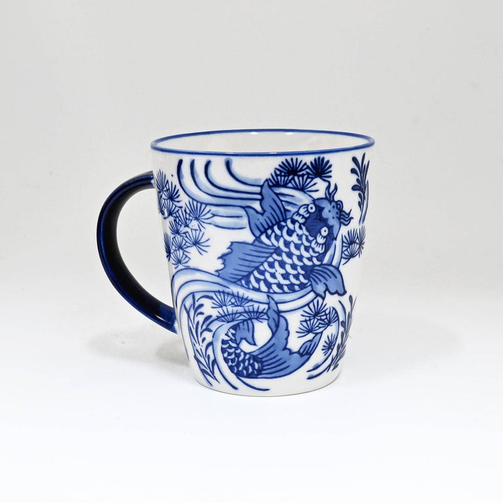 Koi Fish 12oz 4"H Porcelain Mug