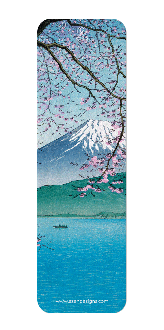 MOUNT FUJI IN SPRINGTIME: Japanese Bookmark