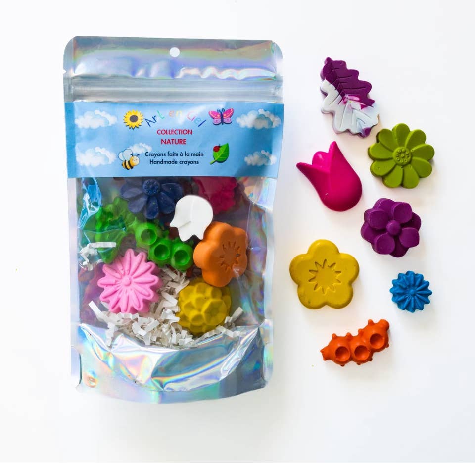 Handmade Crayons - NATURE THEME - Crayons faits à la main