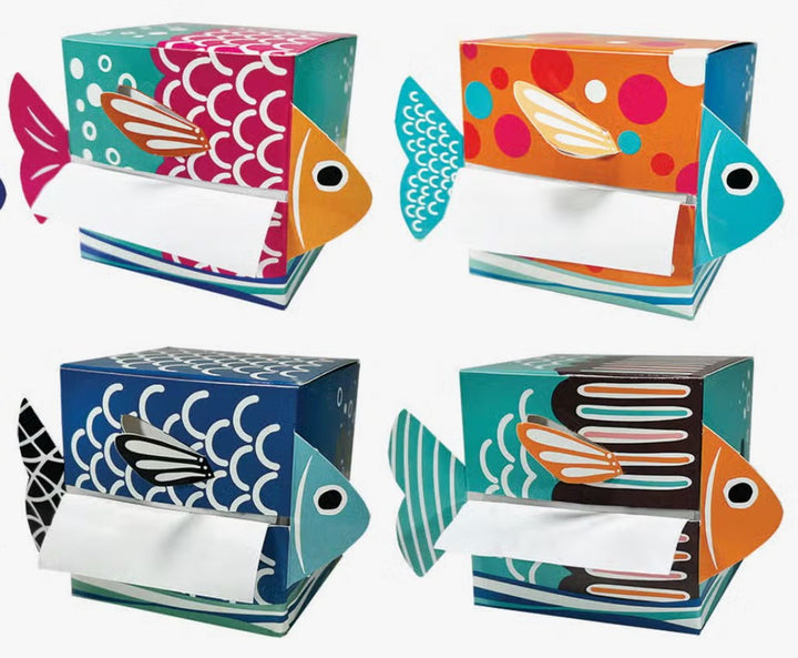 Fish Tales Sticky Notes & Colorful Dispensers