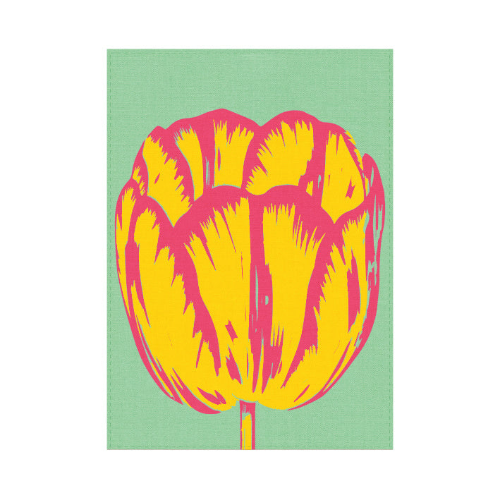 Tea Towel, Tulip Pop line green