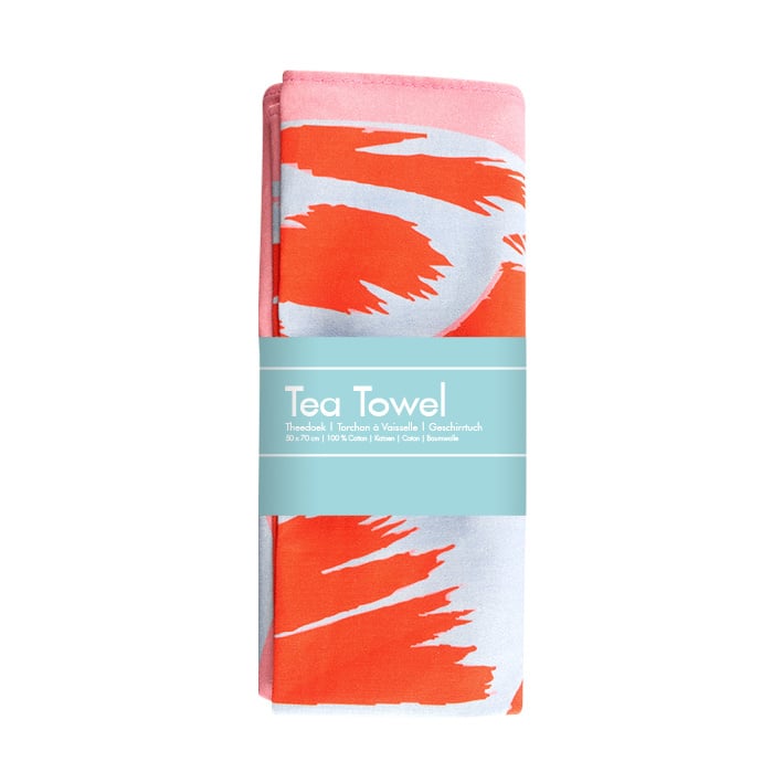 Tea Towel , Tulip Pop line Pink