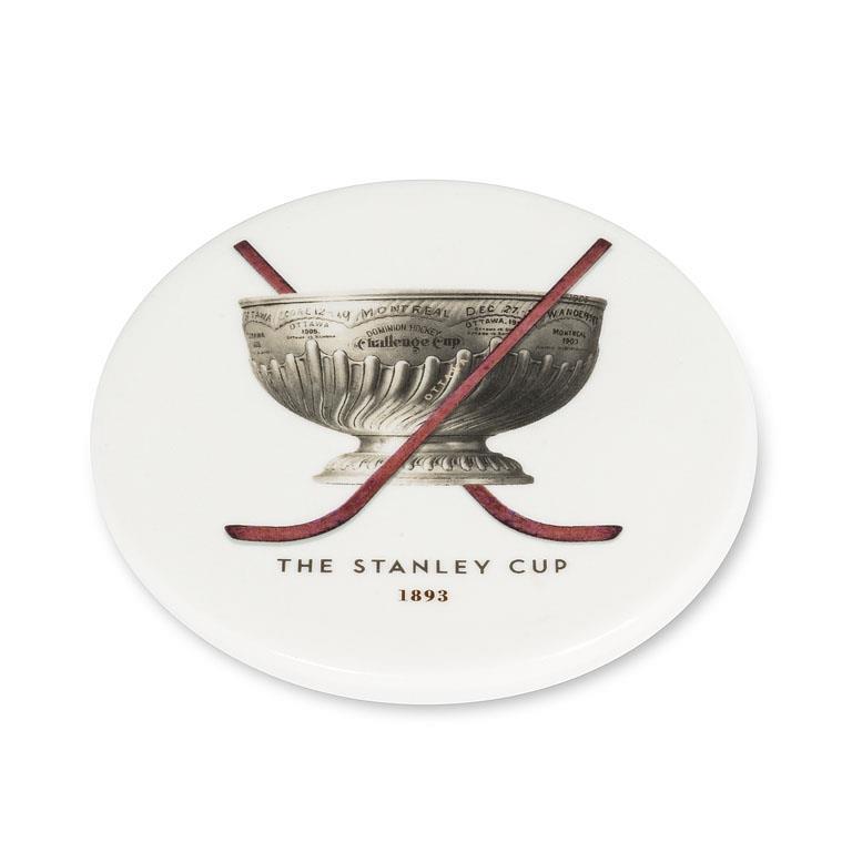 Dessous de verre rond de la Coupe Stanley