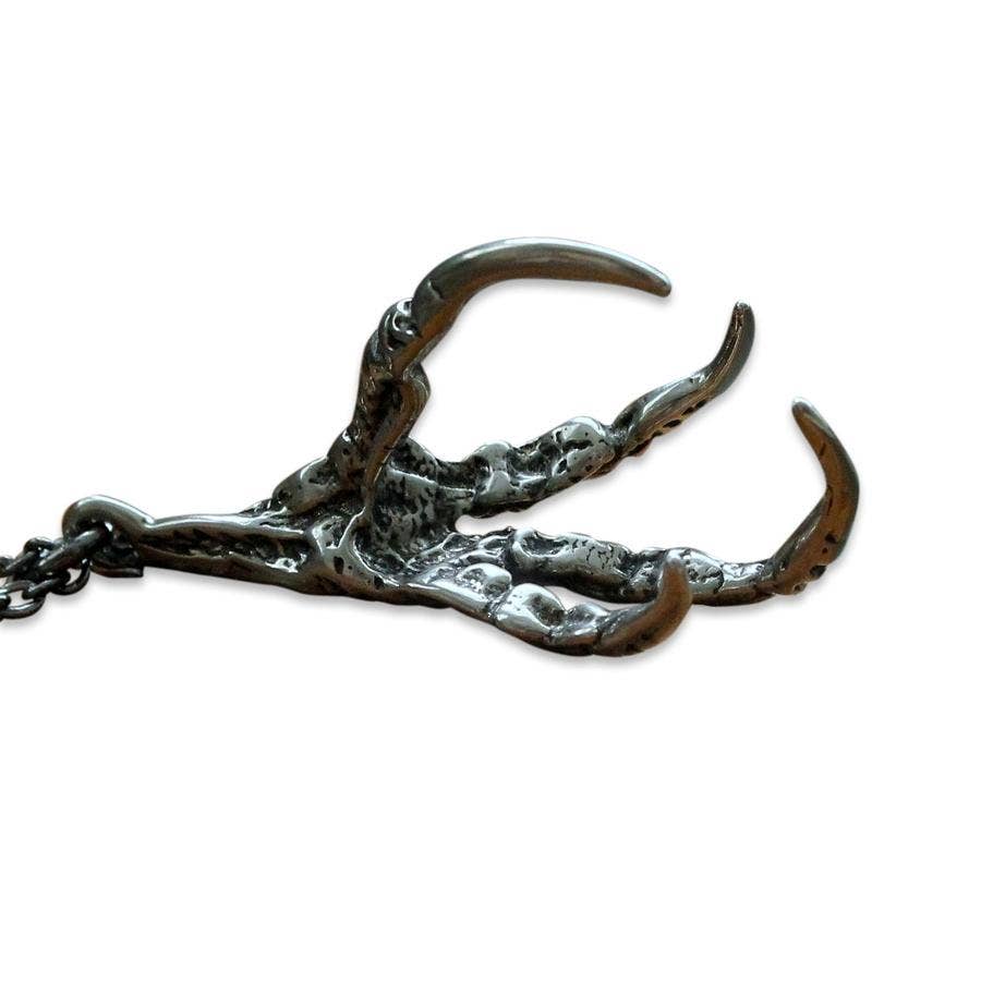 Raven Claw Necklace - Sterling Silver