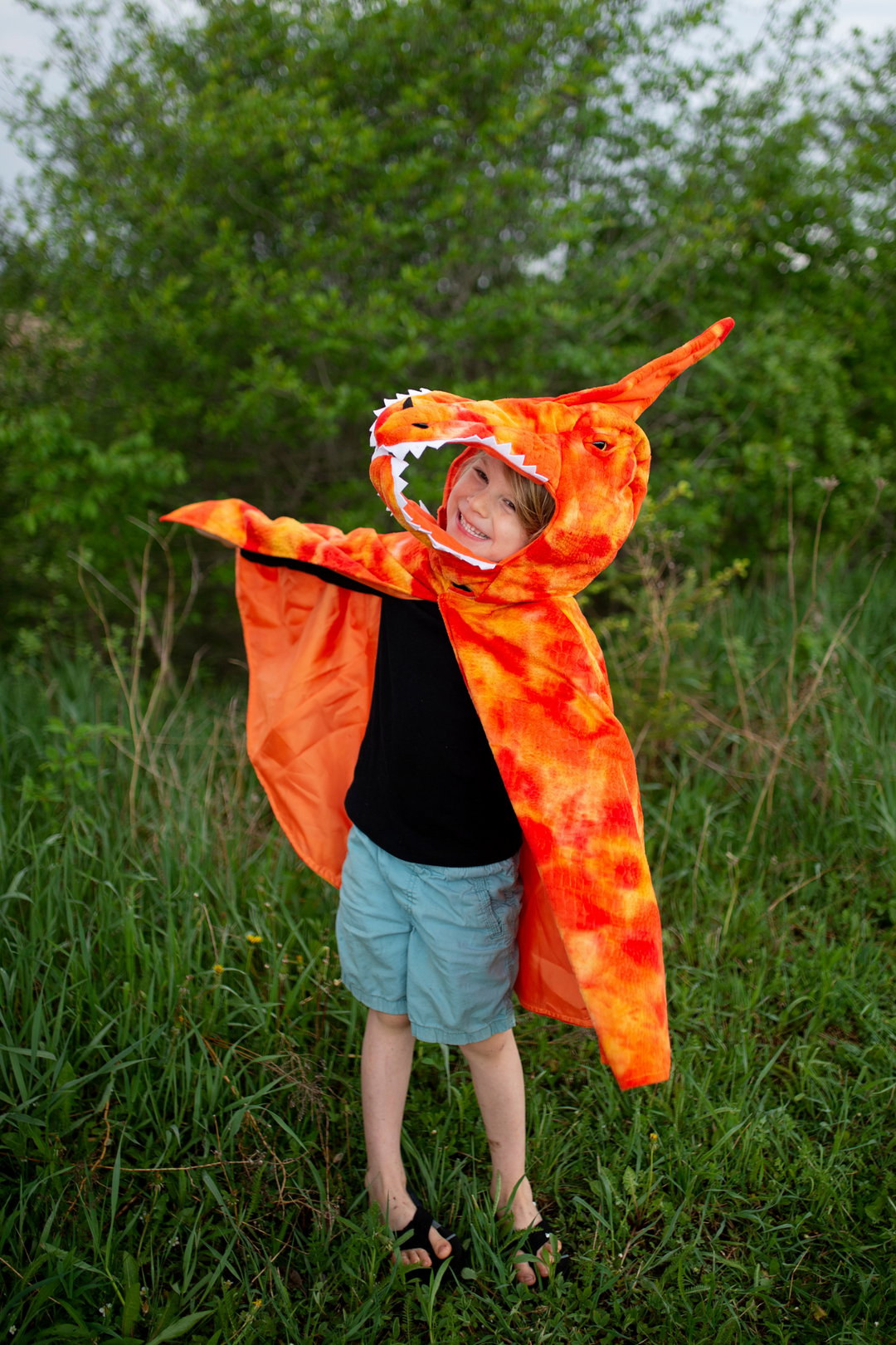 Grandasaurus Pterodactyl Cape Orange