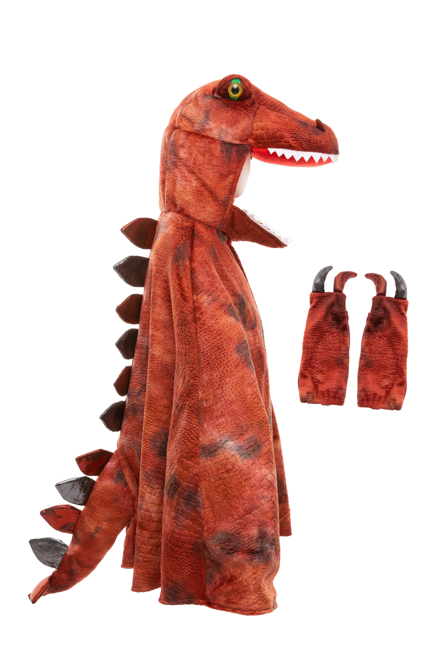 Grandasaurus T-Rex Cape avec Griffes (rouge/noir)