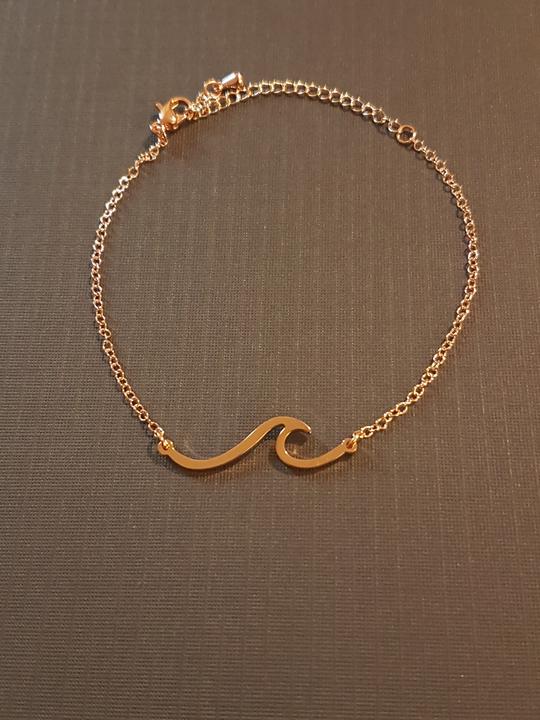 Simple Wave Bracelet - Rose