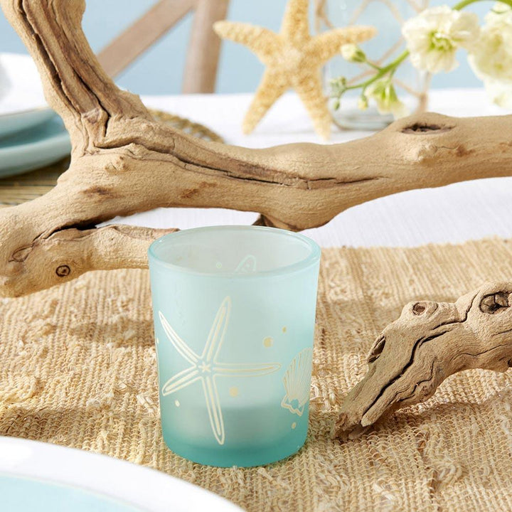 Beach Party Frosted Glass Individual Votive