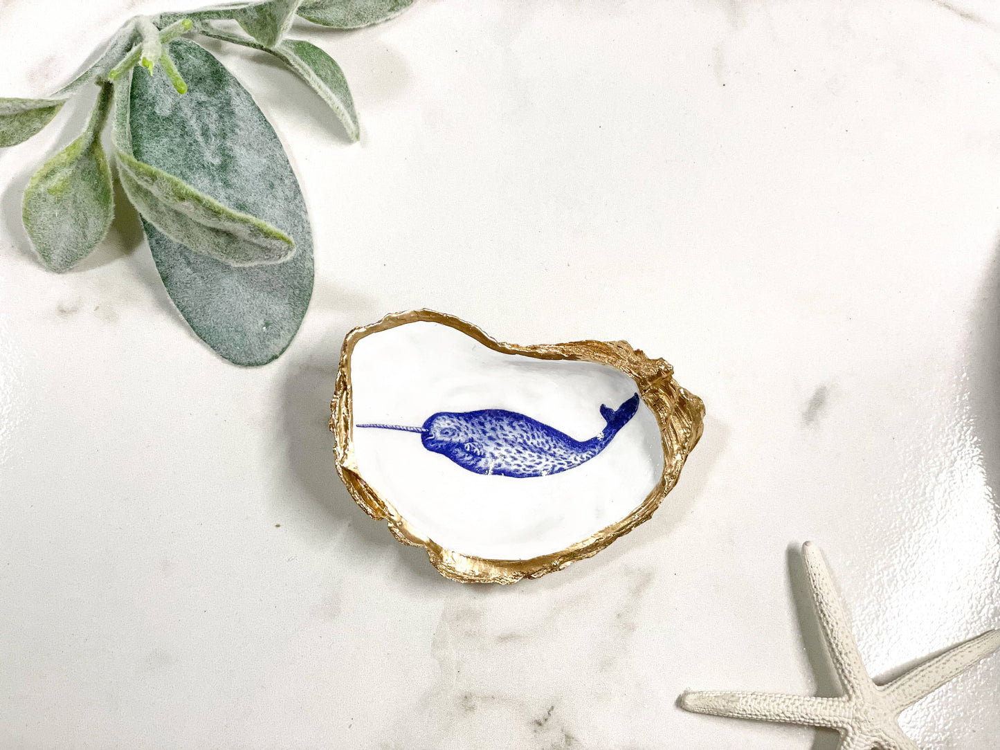 Oyster Trinket Dish -  Narwhal