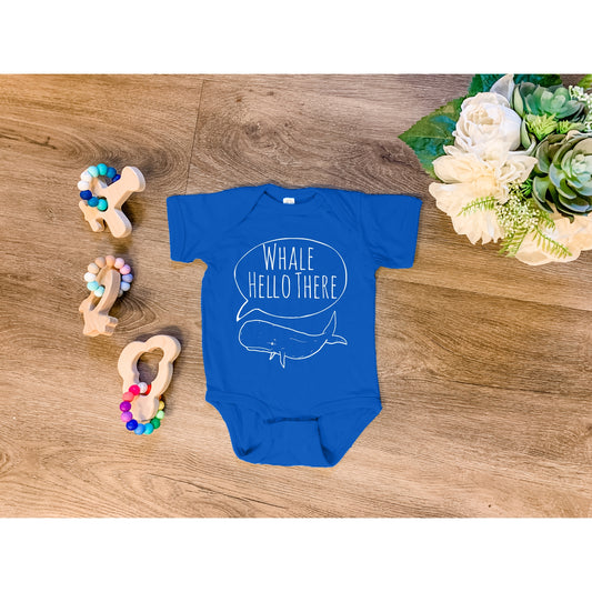Baby Onesie - Whale Hello There