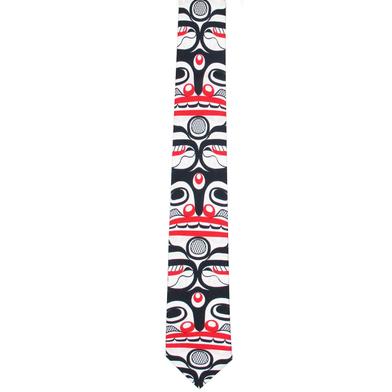 Killer Whale Crosshatch Artist Silk Tie