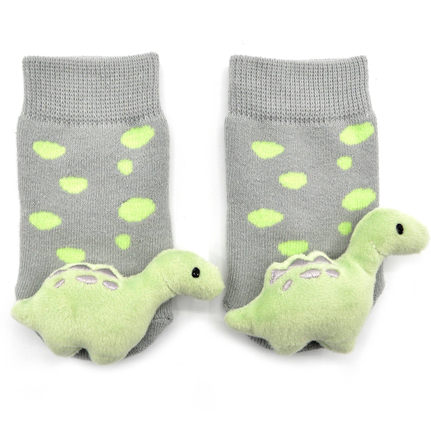 Green Dinosaur Rattle Socks
