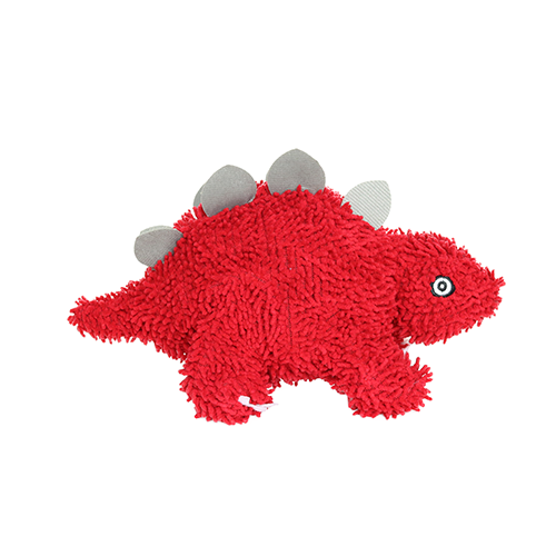 Microfiber Ball Stegosaurus Squeaky Dog Toy