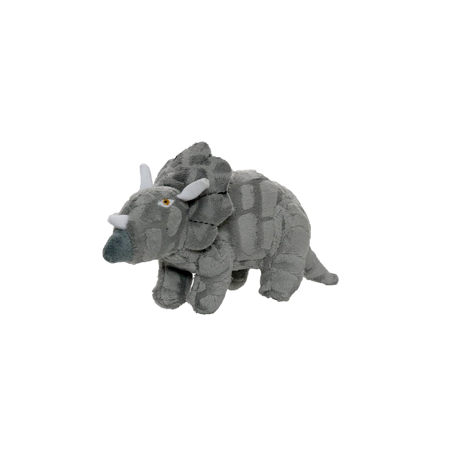 Mighty Jr Triceratops, Plush, Squeaky Dog Toy