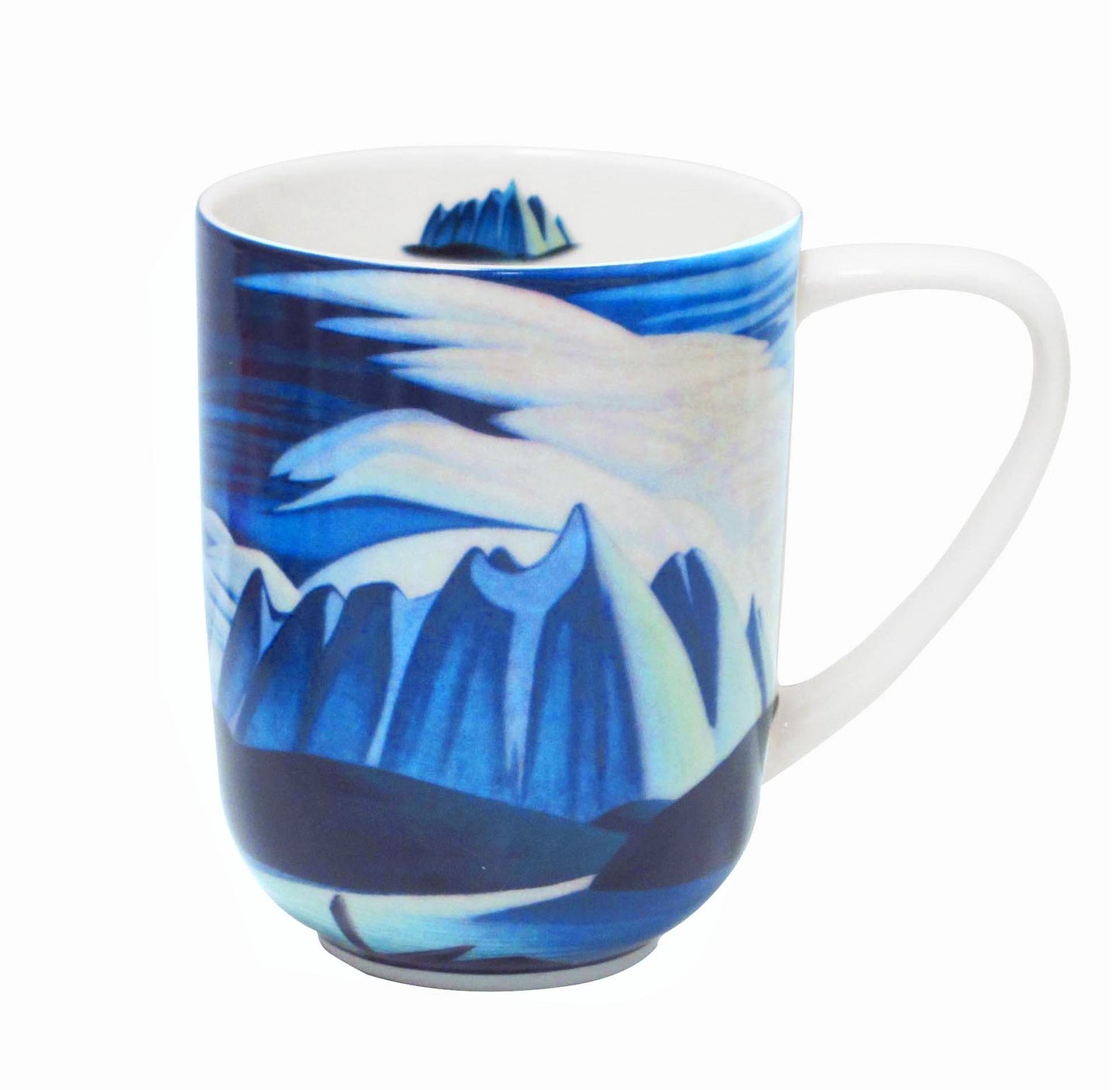 Mug en porcelaine lac et montagne