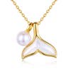 Whale Tail Pearl Necklace