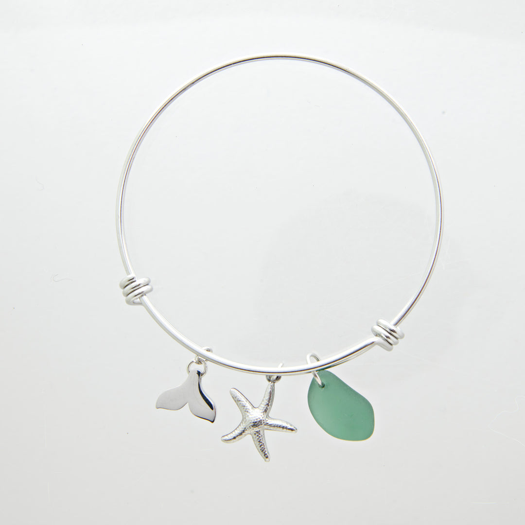 Adjustable Beach Bangle - Silver