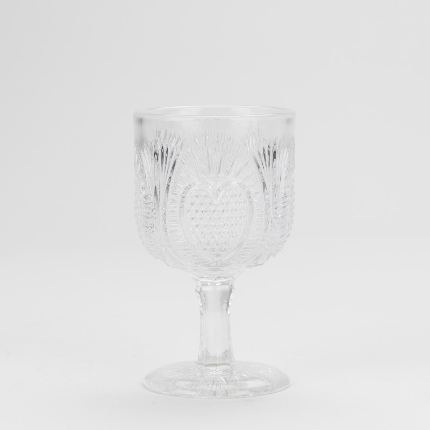 Goblet - Rayed Heart Clear