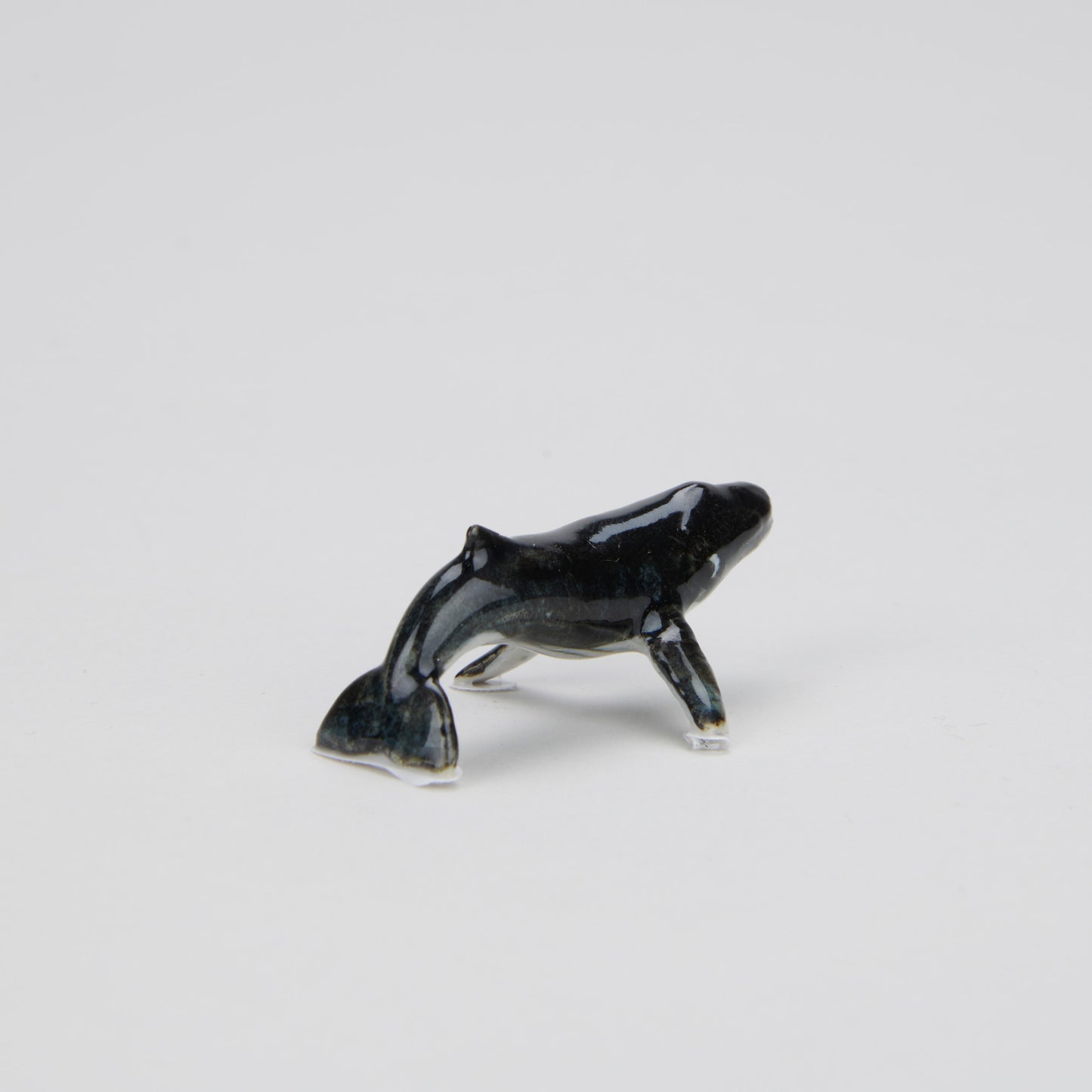 Miniature En Porcelaine, Baleine À Bosse Chanteuse