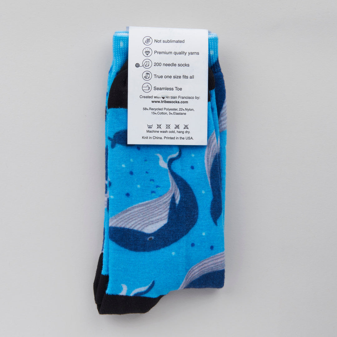 Chaussettes Tribe Crew - Baleine