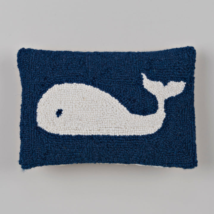 Whale Hook Pillow 8x12